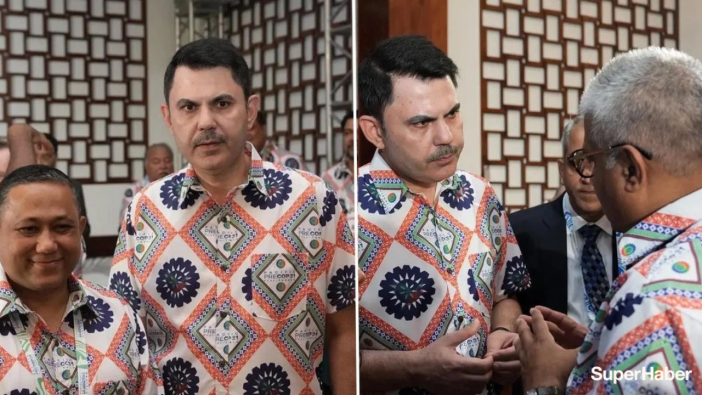 Bakan Kurum'dan renkli gömlekli diplomasi