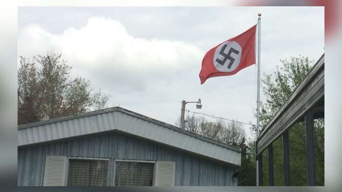 Jandarma kışlasında 'Nazi' bayrağı!