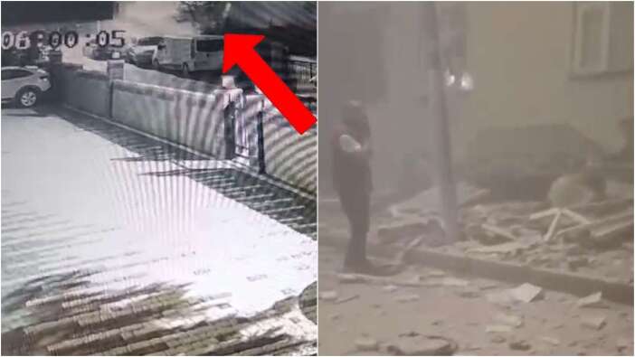 Maltepe Cevizli'de kabus: 7 katlı binanın çökme anı kamerada!