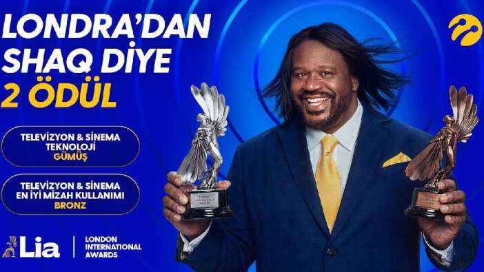 Shaq'li reklam filmi sınırları aştı: Turkcell'e Londra'dan dev ödül!