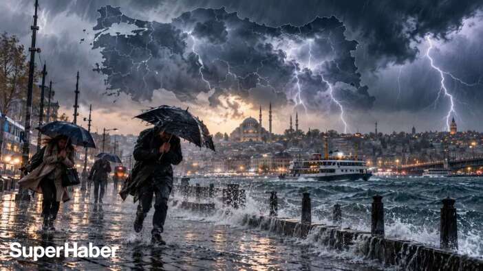 Saat verildi, sakın dışarı çıkmayın! İstanbul'da turuncu alarm: 17 Ekim Cumartesi çatılar uçabilir, ağaçlar devrilebilir!
