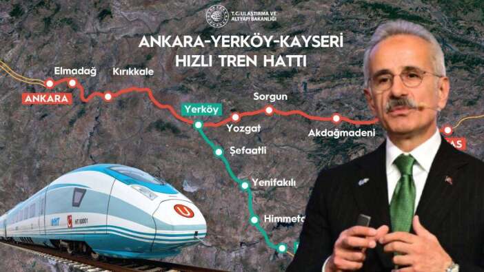 Ankara-Kayseri arası 1 saat 45 dakikaya düşecek: Ulaştırma Bakanı müjdeyi verdi, YHT projesinde yüzde 50 eşiği aşıldı!