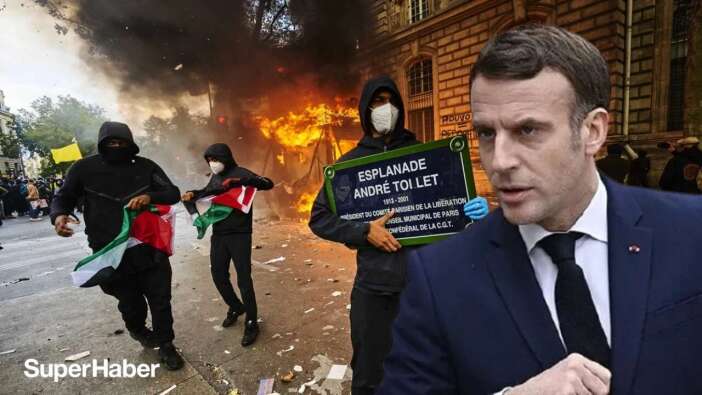 Fransa'da "Sarı Yelekliler" protestoları kontrolden çıktı: İçişleri Bakanı istifa etti, Macron reddetti! Yağmacılara iPhone şoku