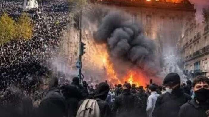 Protestolar Avrupa'ya yayıldı! Yaklaşık yarım milyon kişi sokağa indi! Meydanlar savaş alanına döndü