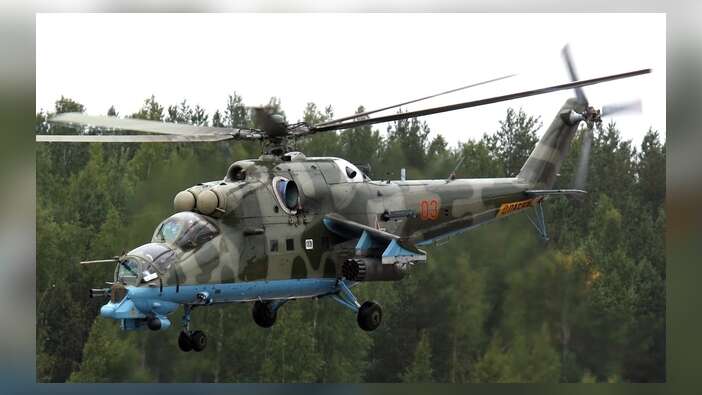 Rus helikopteri Suriye'de düştü...