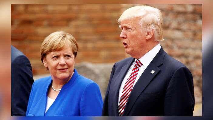 Merkel Davos'taki konuşmasında ABD Başkanı'nı hedef aldı...