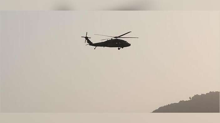 Askeri helikopter düştü!