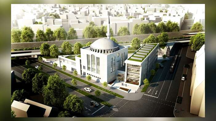 Almanya'nın Krefeld kentine modern cami projesi...