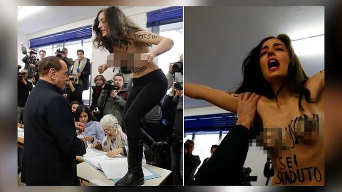FEMEN'den Berlusconi'ye sürpriz!