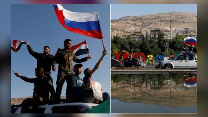 Rus bayraklarıyla sokağa çıktılar!