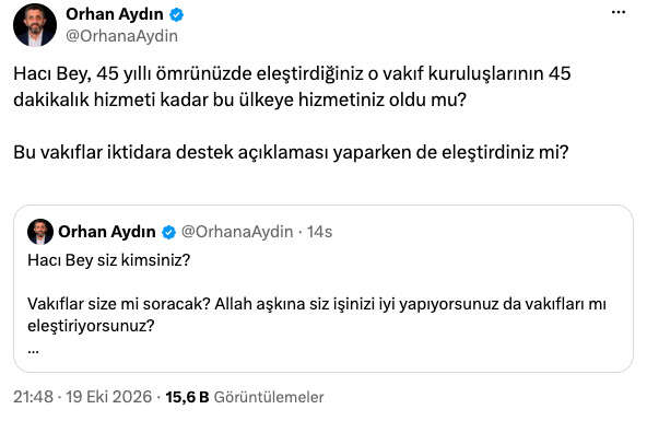 haci-yakisikli-hudayi-vakfi-fon-krizi-paylasimi-tepki-yagdi